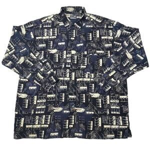 Vintage phat farm button up yacht club